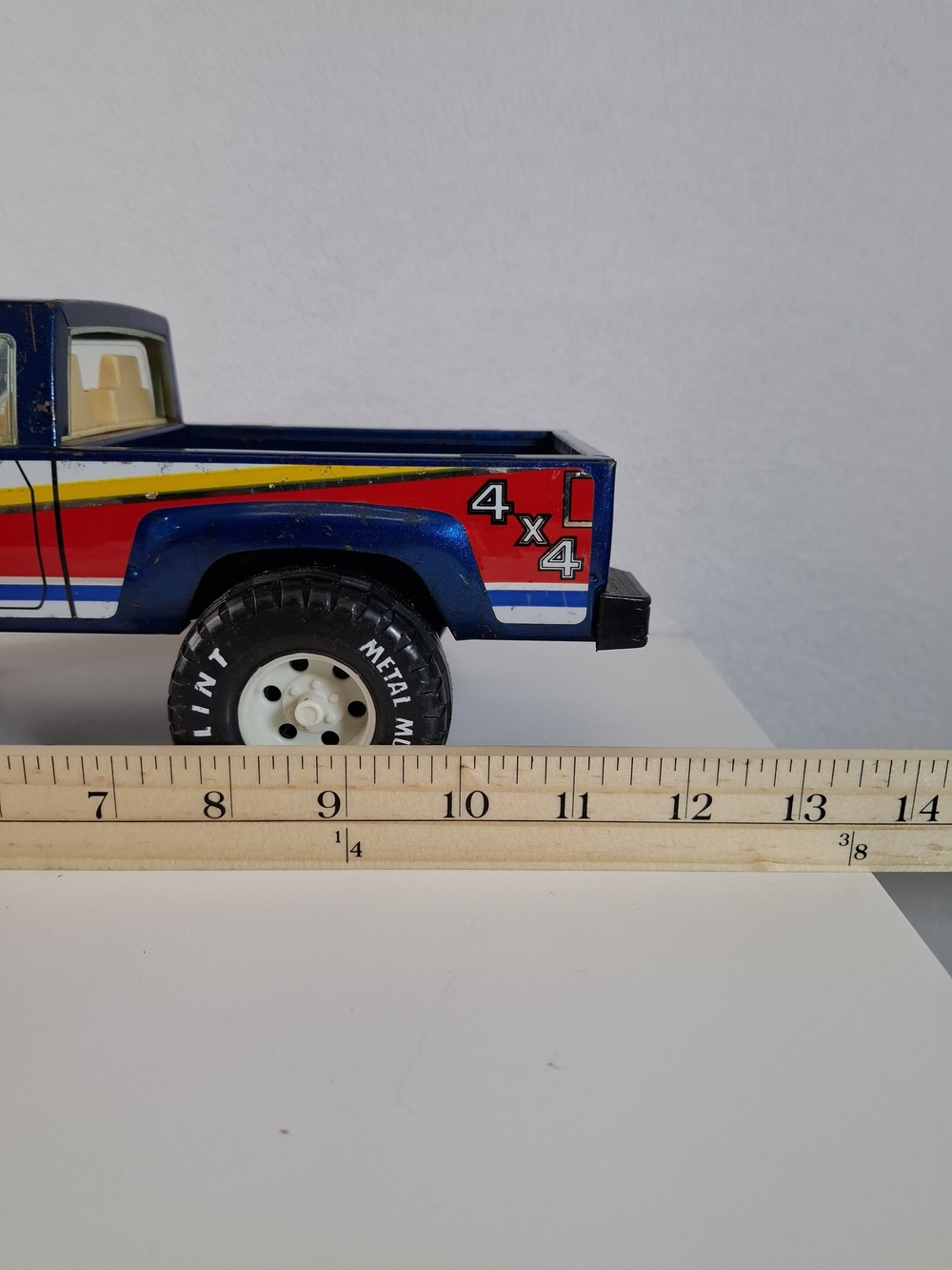 Vintage 90's Blue Red 4x4 Toy Pickup Truck - Kids Toy - Picture 10 of 11